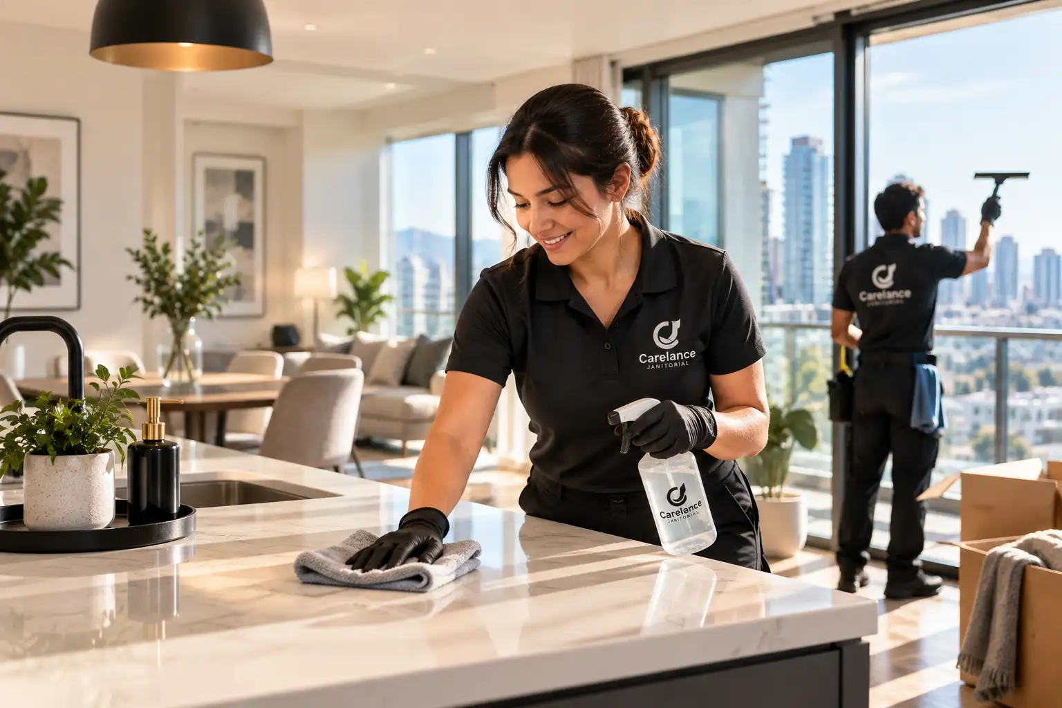apartment kitchen cleaning