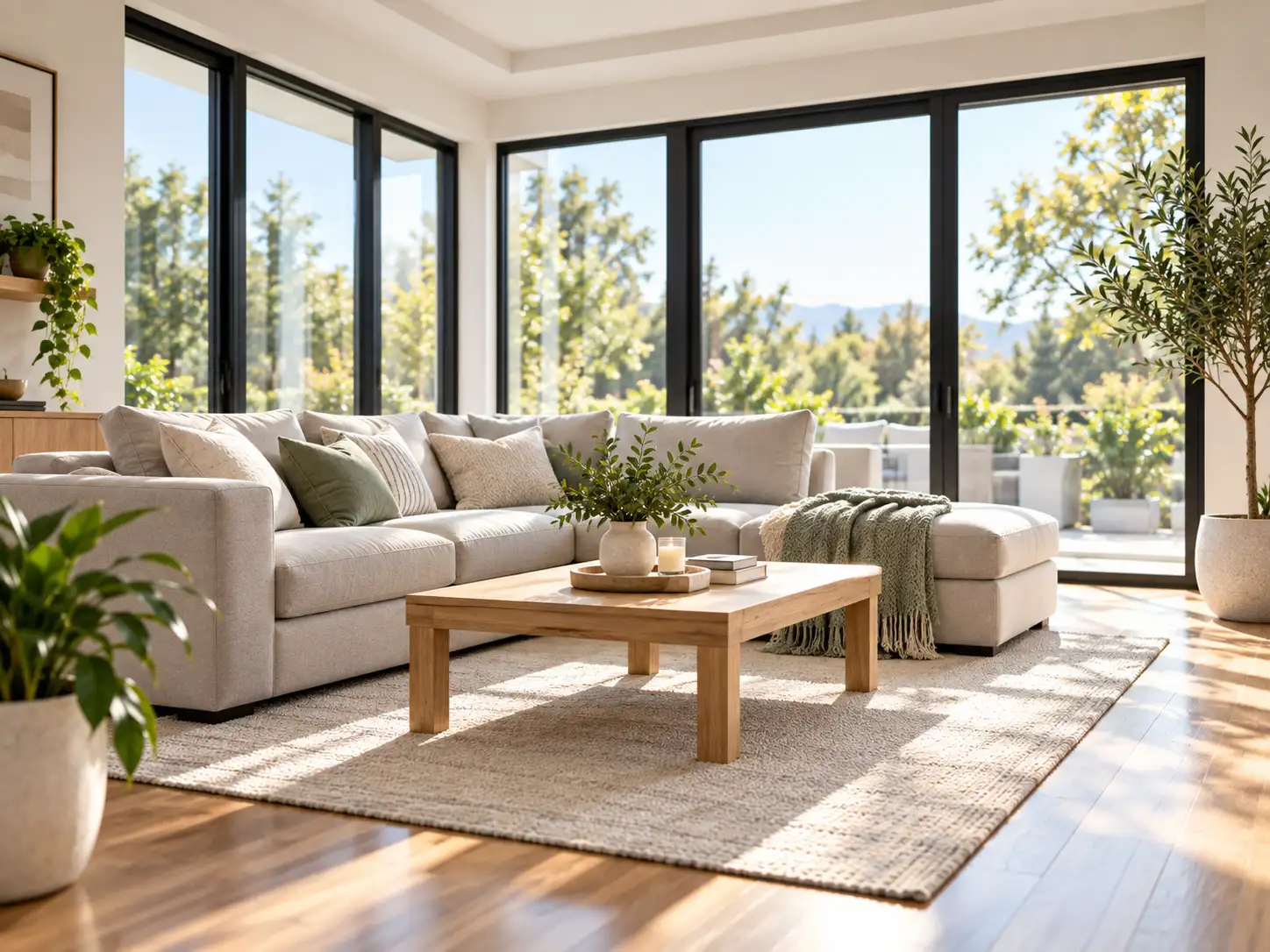 clean living room interior