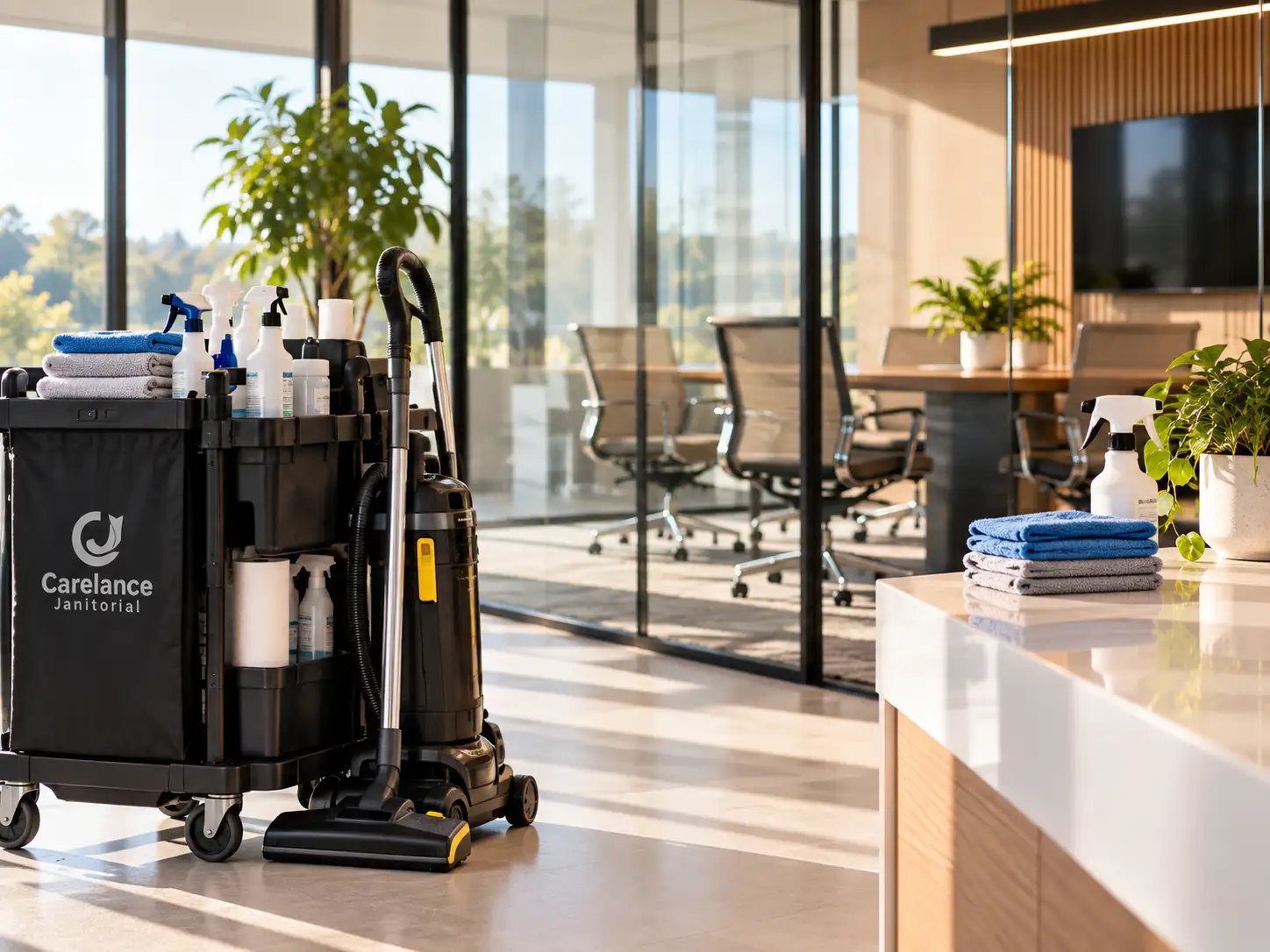 janitorial cleaning cart