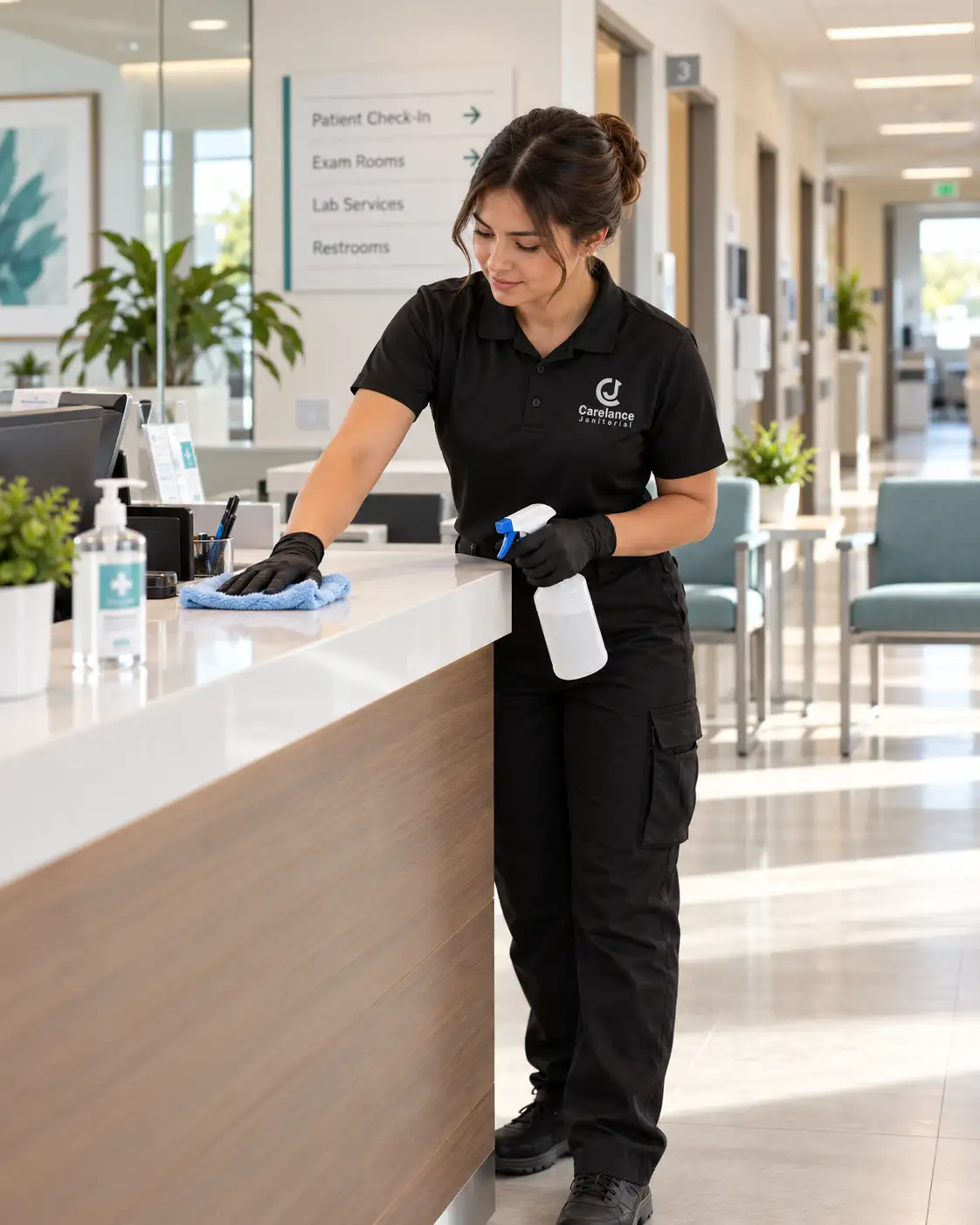medical reception cleaning