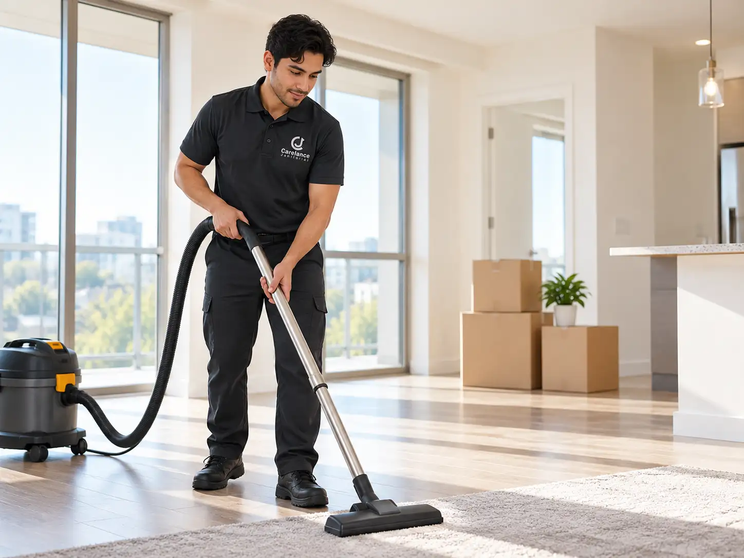 move out apartment vacuuming