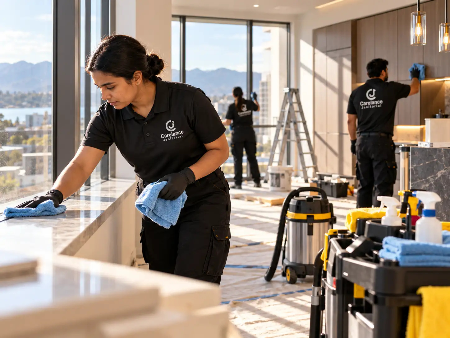 post construction surface cleaning
